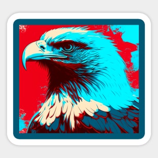 Pop Art Eagle Sticker